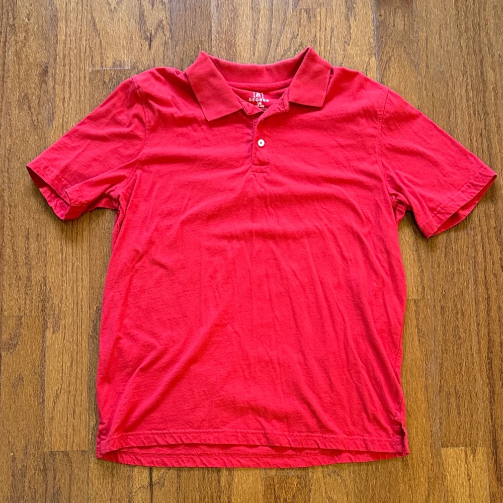 George Vibrant Red Men's Polo Shirt